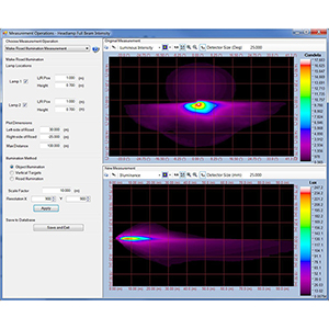 PROMETRIC®软件图像的PM-HL™大灯评估模块