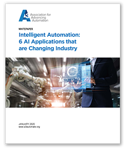 《智能自动化:改变行业的6种人工智能应用》白皮书封面