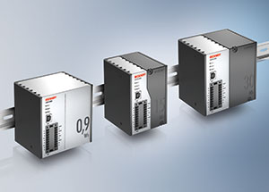 来自贝克霍夫的新CU81xx UPS系列目前包括一个电容(左)和两个电池支持版本。