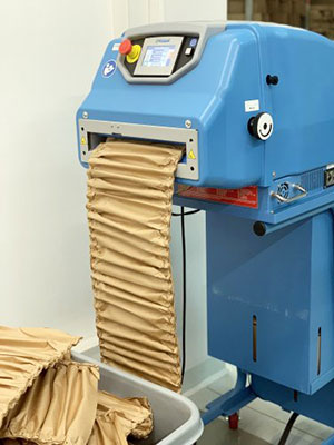 包装机生产柔性，环保填料的纸