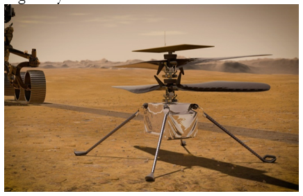 与机器人漫游者一起，该冒险将携带一架实验飞机。