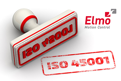 国际标准认可Elmo为公司员工提供安全工作条件的承诺