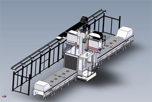 Gudel为美国制造的机器人轨道和门架定制桥磨