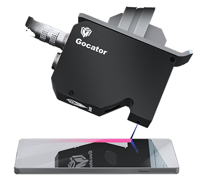 Gocator 2512激光线条轮廓仪，用于扫描玻璃和其他镜面